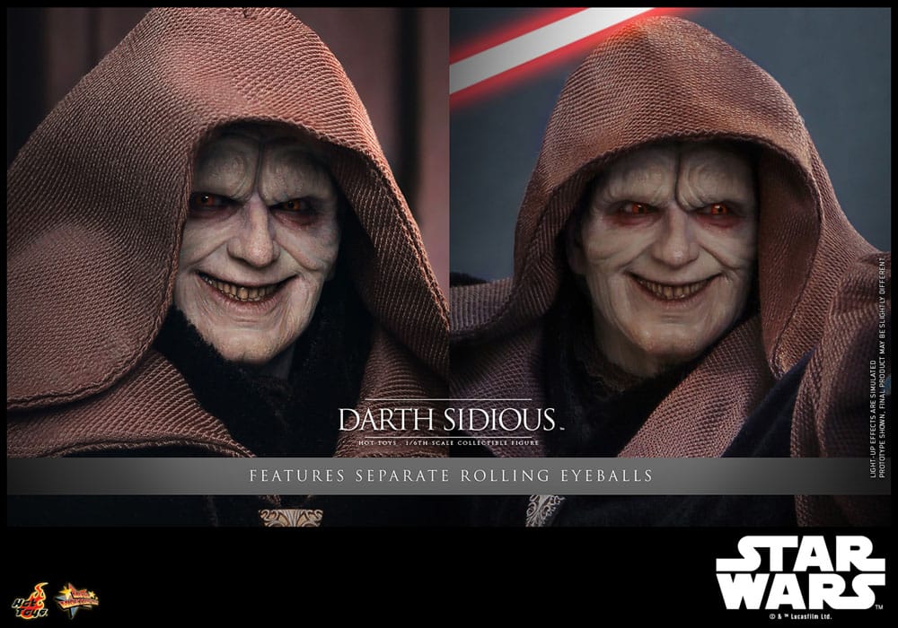 HOT TOYS - STAR WARS: Dark Sidious 1:6 Scale Figure