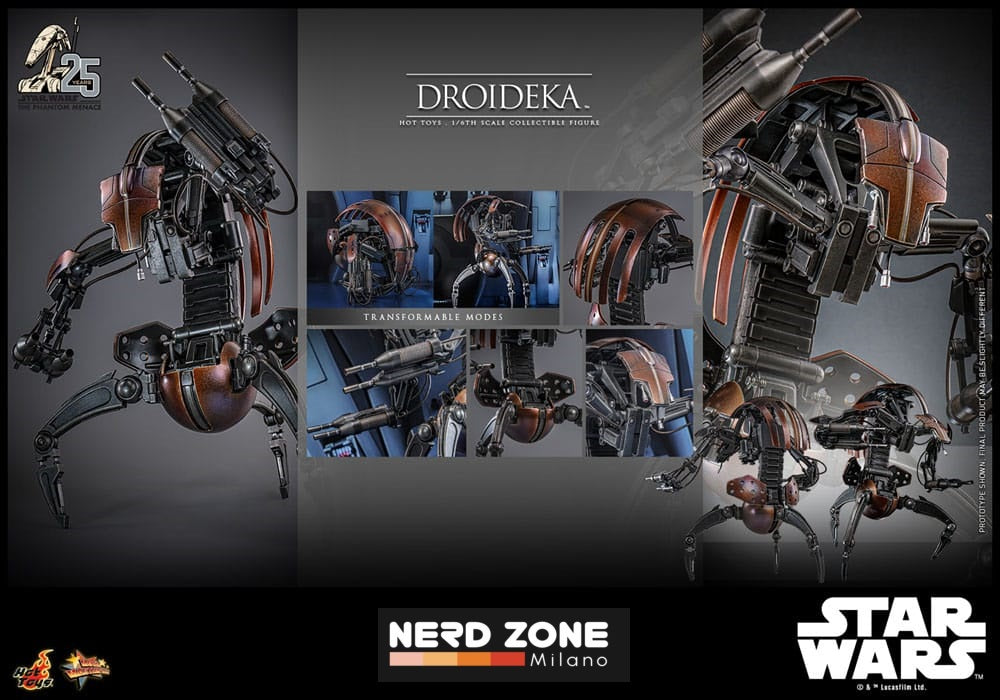 HOT TOYS - Star Wars - Episode I Movie Masterpiece Action Figure 1/6 Droideka 27 cm