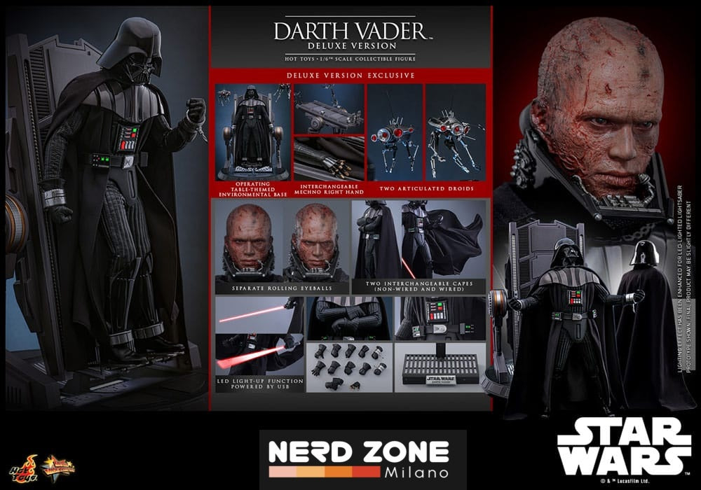 HOT TOYS - Star Wars: Episode III - Revenge of the Sith (MMS 811) Action Figure 1/6 Darth Vader (Deluxe Version) 35 cm
