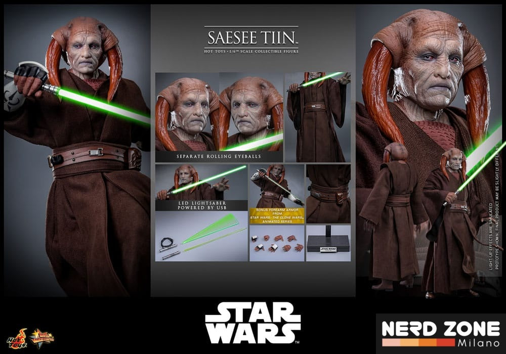 HOT TOYS - Star Wars: Episode III - Revenge of the Sith Movie Masterpiece Action Figure 1/6 Saesee Tiin 31 cm