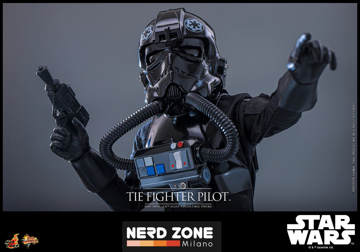 HOT TOYS - Star Wars Episode IV - Action Figure 1/6 TIE fighter Pilot 30 cm MMS798