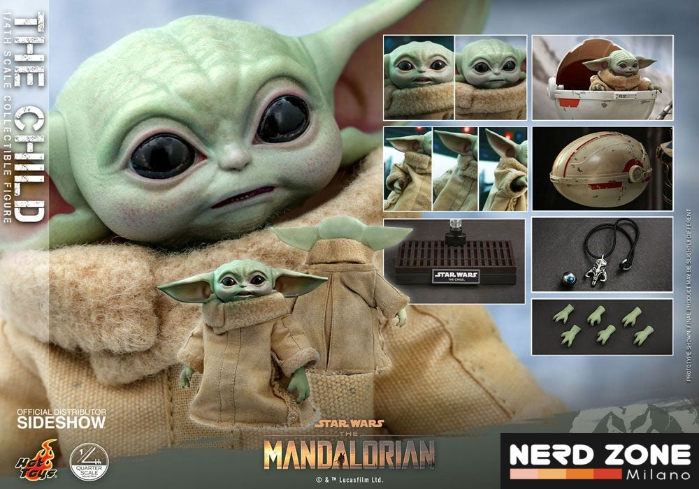 HOT TOYS - Star Wars The Mandalorian Action Figure 1/4 The Child 9 cm
