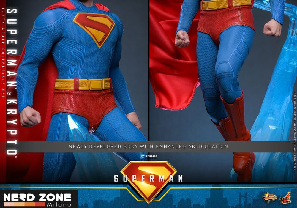 HOT TOYS - Superman (2025) Movie Masterpiece Action Figure 1/6 Superman & Krypto 33 cm