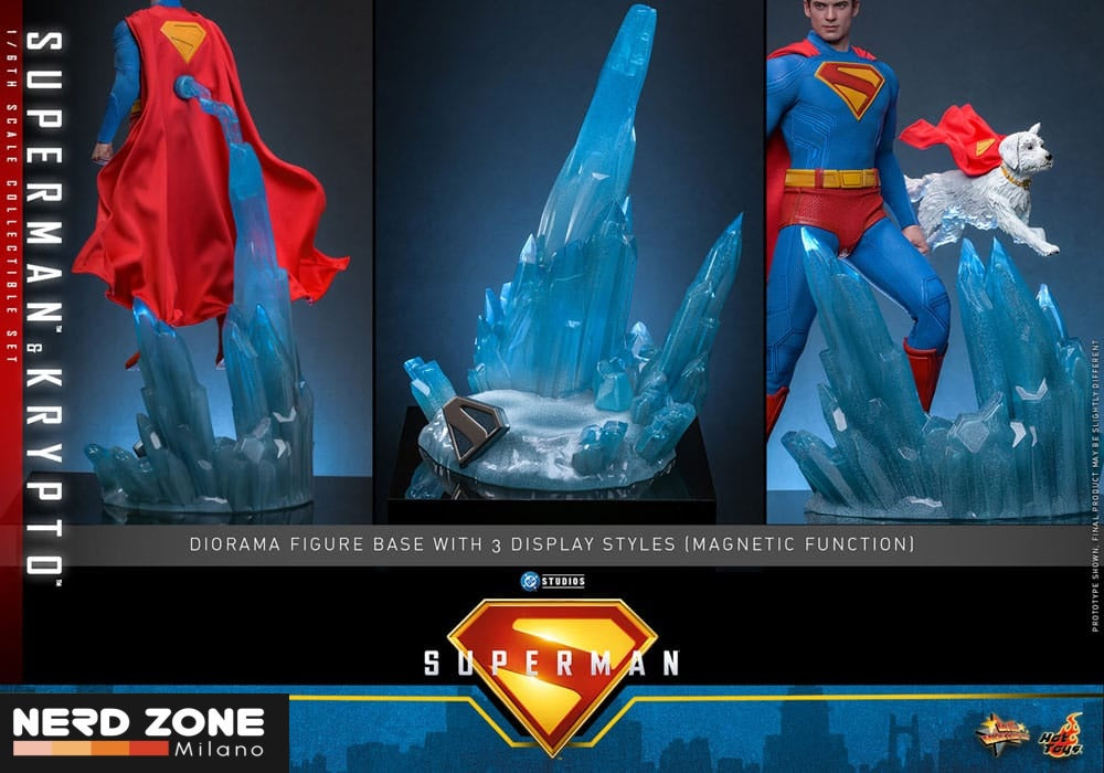 HOT TOYS - Superman (2025) Movie Masterpiece Action Figure 1/6 Superman & Krypto 33 cm