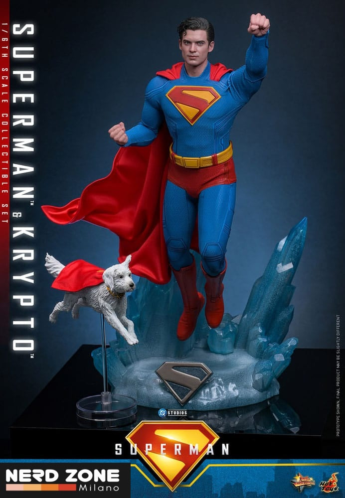 HOT TOYS - Superman (2025) Movie Masterpiece Action Figure 1/6 Superman & Krypto 33 cm