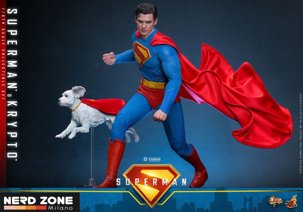HOT TOYS - Superman (2025) Movie Masterpiece Action Figure 1/6 Superman & Krypto 33 cm