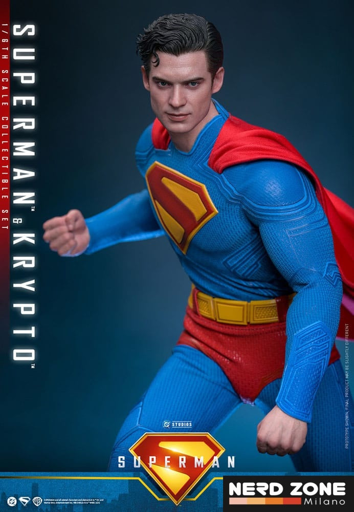 HOT TOYS - Superman (2025) Movie Masterpiece Action Figure 1/6 Superman & Krypto 33 cm