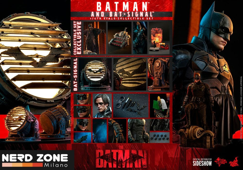 HOT TOYS - The Batman Movie Masterpiece Action Figure 1/6 Batman with Bat-Signal 31 cm