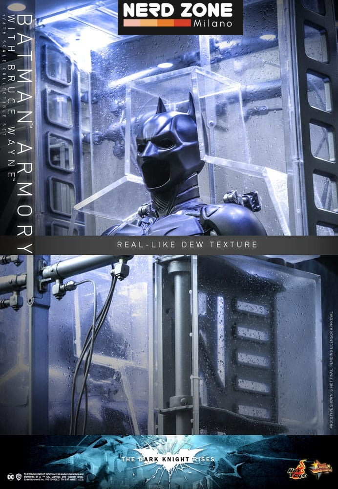 HOT TOYS - The Dark Knight Rises Movie Masterpiece Action Figures & Diorama 1/6 Batman Armory with Bruce Wayne 30 cm