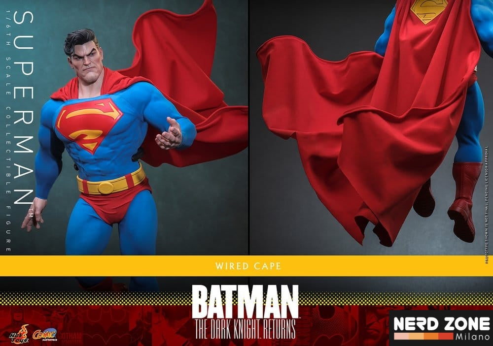 PRE ORDINE - HOT TOYS Batman: The Dark Knight Returns Comic Masterpiece Action Figure 1/6 Superman 34 cm