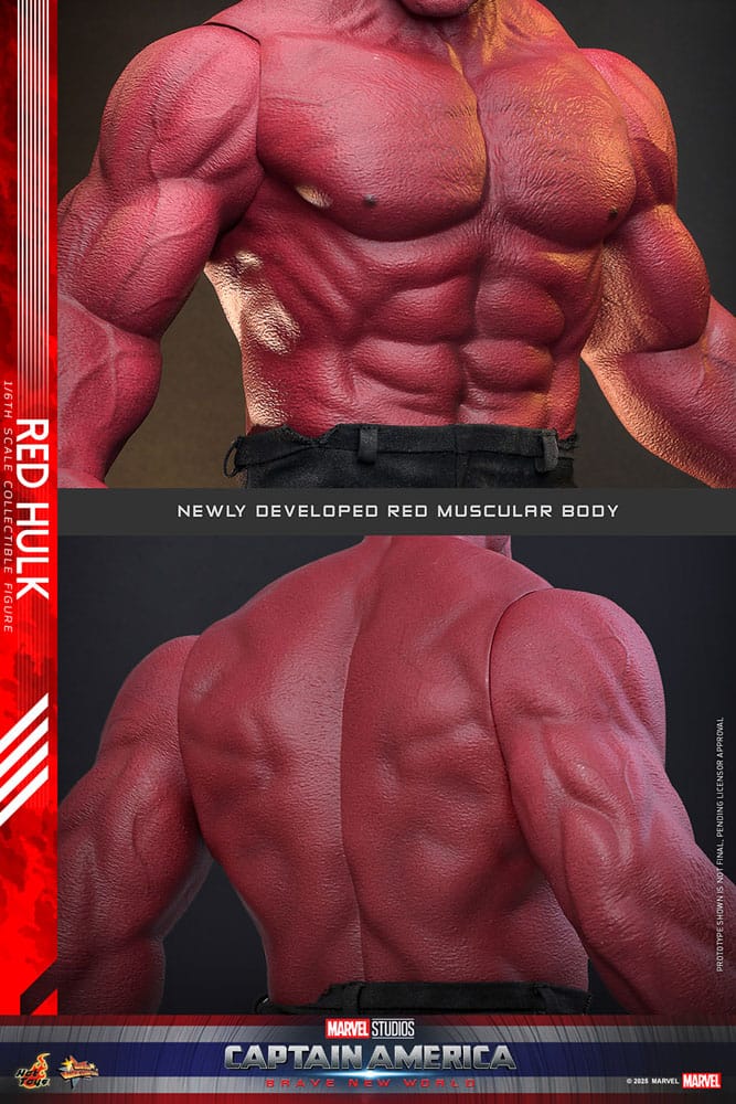 PRE ORDINE - HOT TOYS Captain America: Brave New World Movie Masterpiece Action Figure 1/6 Red Hulk 47 cm