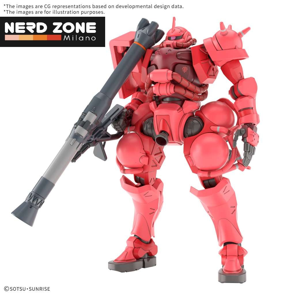 BANDAI GUNPLA - Hg Zaku Char Gq 1/144