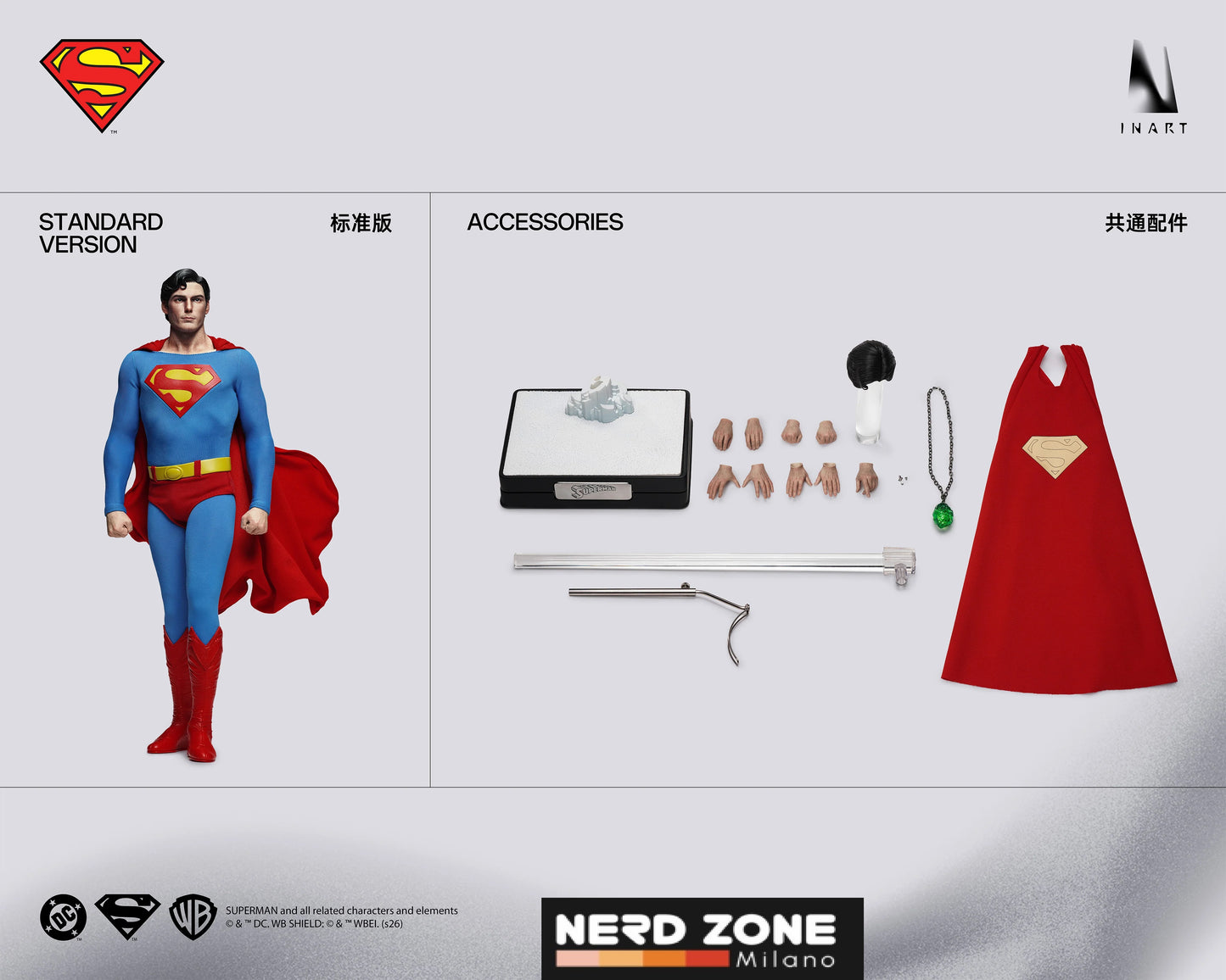 PRE ORDINE INART - Superman (1978) - 1/6 Collectible Figure Premium Edition 2-Pack