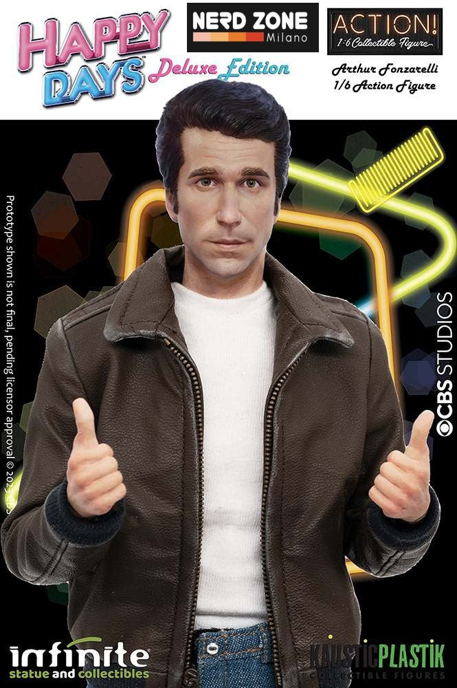 INFINITE STATUE - HAPPY DAYS - Fonzie Happy Days W/Juke-Box 1/6 Action Figure Regular & Deluxe