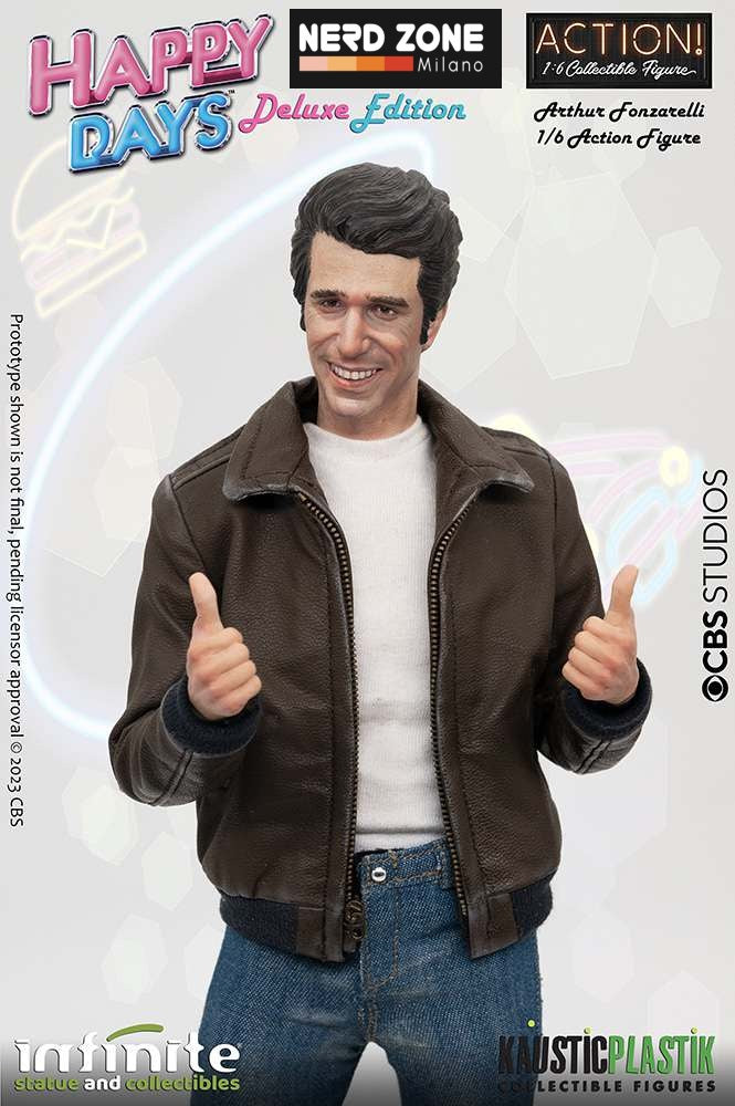 INFINITE STATUE - HAPPY DAYS - Fonzie Happy Days W/Juke-Box 1/6 Action Figure Regular & Deluxe