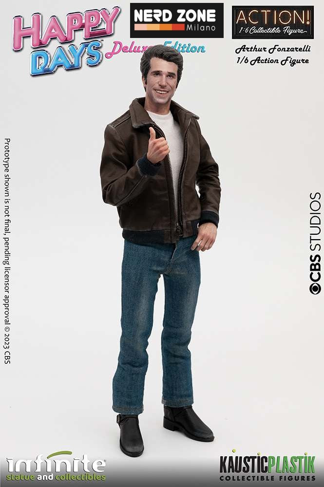 INFINITE STATUE - HAPPY DAYS - Fonzie Happy Days W/Juke-Box 1/6 Action Figure Regular & Deluxe