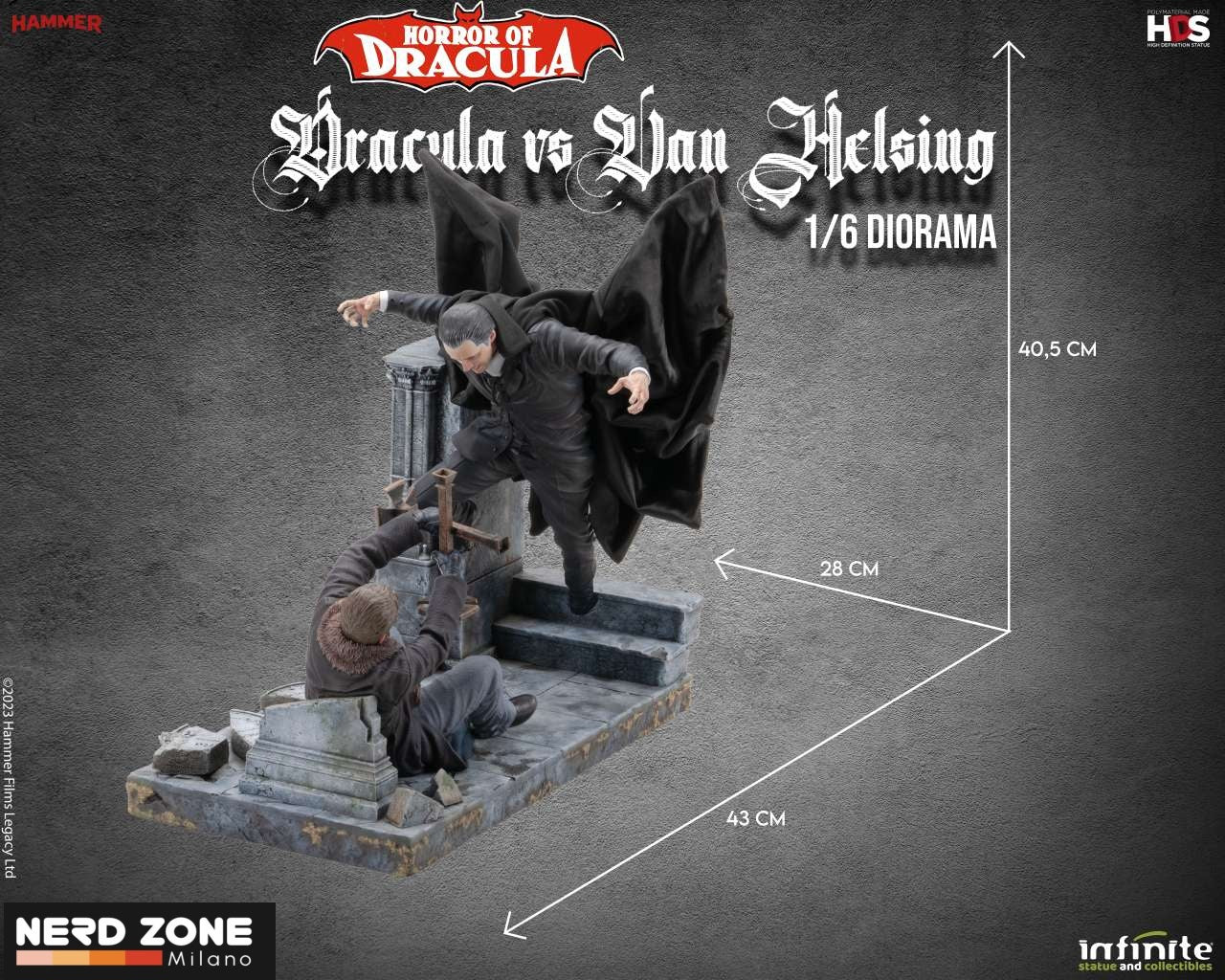 INFINITE STATUE - Horror Of Dracula - Dracula Vs Van Helsing 1/6 Diorama