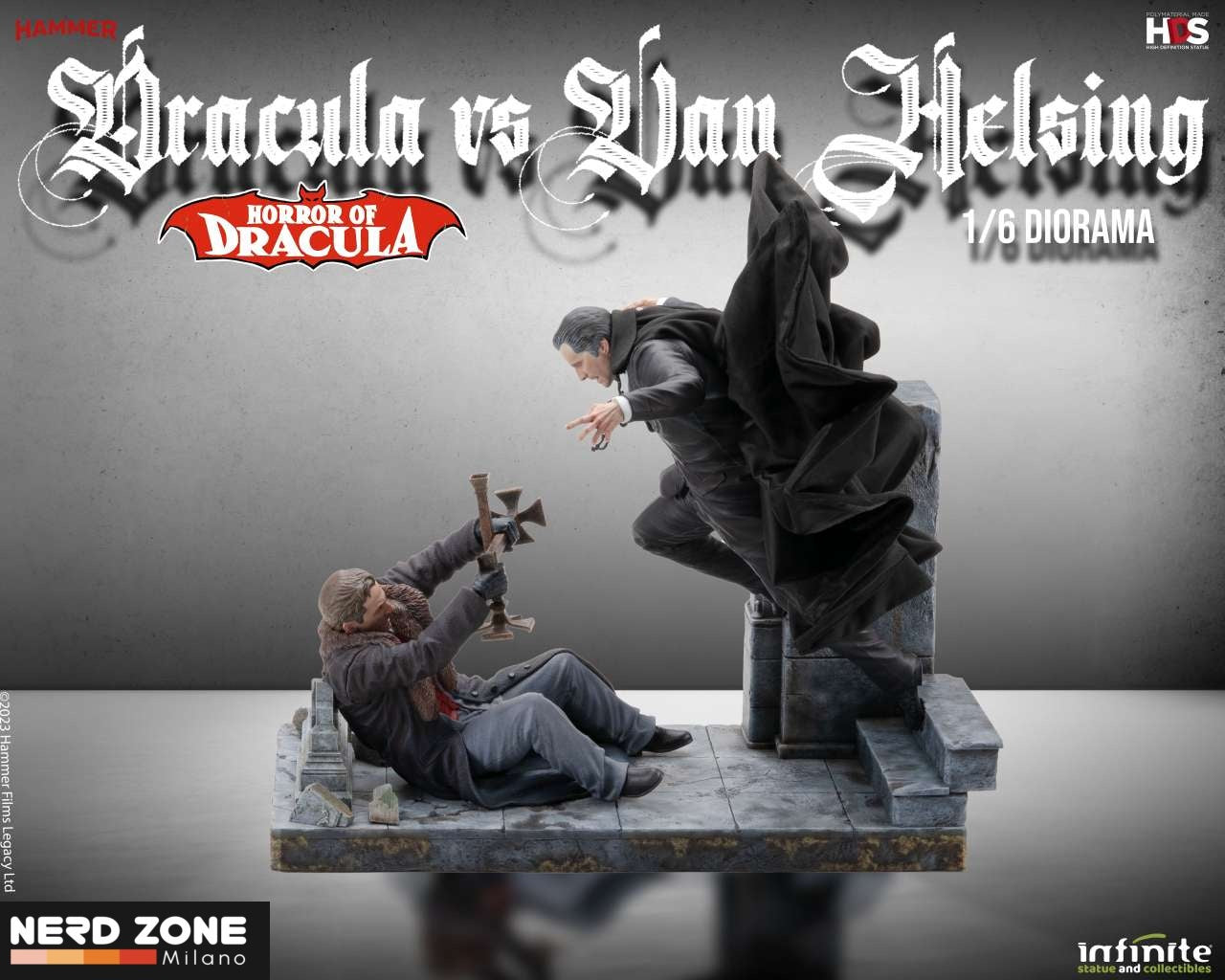 INFINITE STATUE - Horror Of Dracula - Dracula Vs Van Helsing 1/6 Diorama