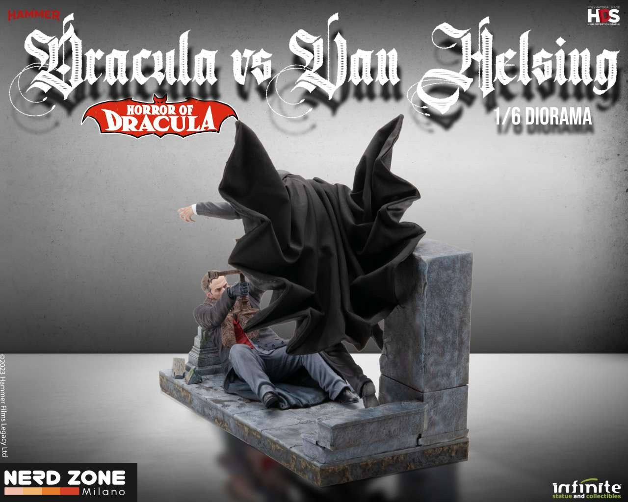 INFINITE STATUE - Horror Of Dracula - Dracula Vs Van Helsing 1/6 Diorama