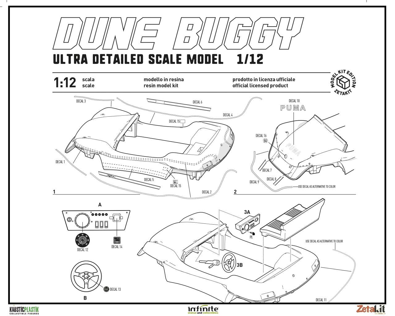 INFINITE STATUE - Dune Buggy Model Kit 1/12