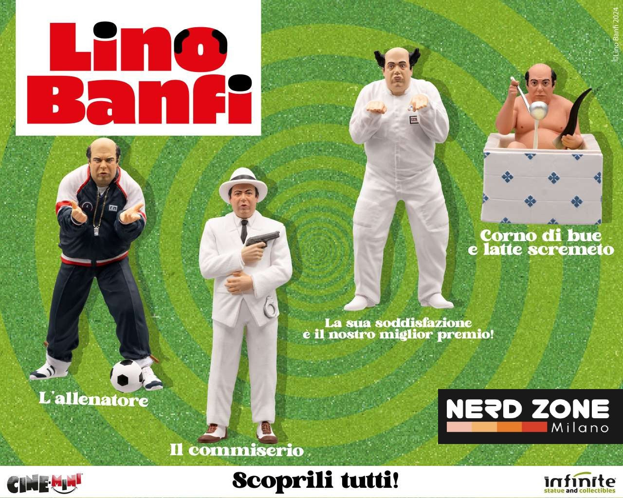 INFINITE STATUE - Lino Banfi Corno di Bue e Latte Scremeto Cinemini Pvc