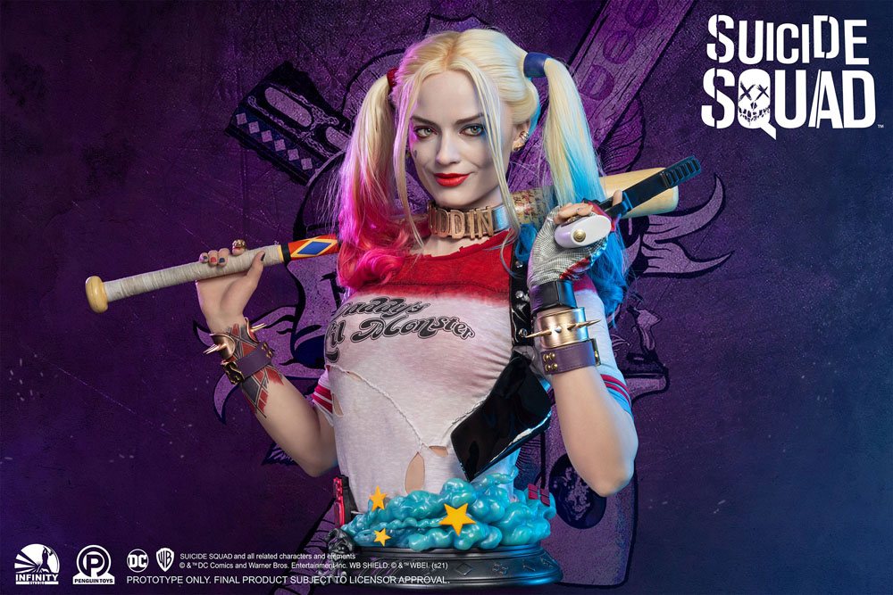 INFINITY STUDIO - Suicide Squad Life-Size Bust Harley Quinn 77 cm