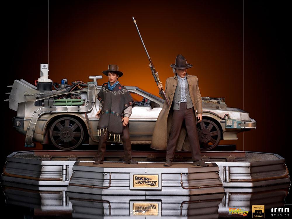 IRON STUDIOS - Back to the Future III Art Scale Statues 1/10 Full Set Deluxe 57 cm