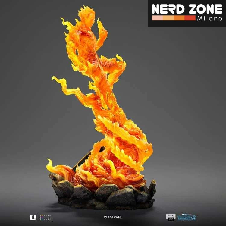 IRON STUDIOS - Fantastic Four First Steps Human Torch 1/10 Statue