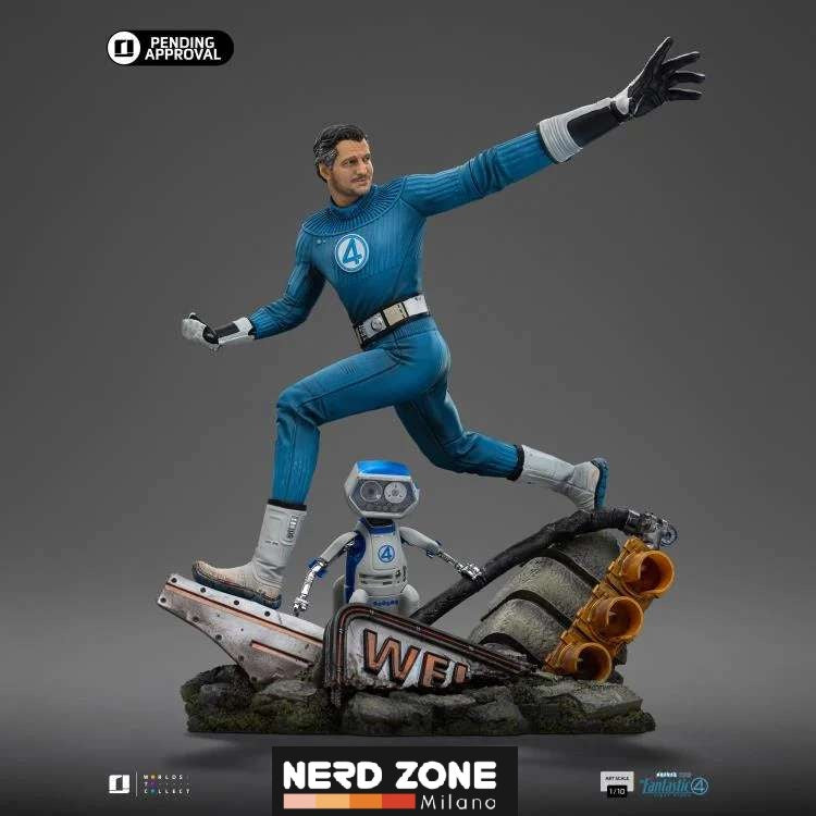 IRON STUDIOS - Fantastic Four Steps Mr. Fantastic And H.e.r.b.i.e 1/10 Statue