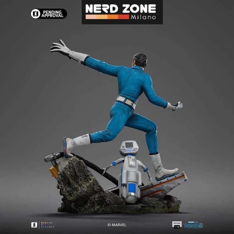 IRON STUDIOS - Fantastic Four Steps Mr. Fantastic And H.e.r.b.i.e 1/10 Statue