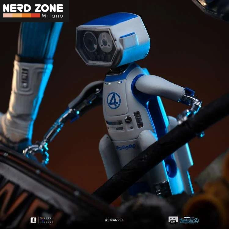 IRON STUDIOS - Fantastic Four Steps Mr. Fantastic And H.e.r.b.i.e 1/10 Statue