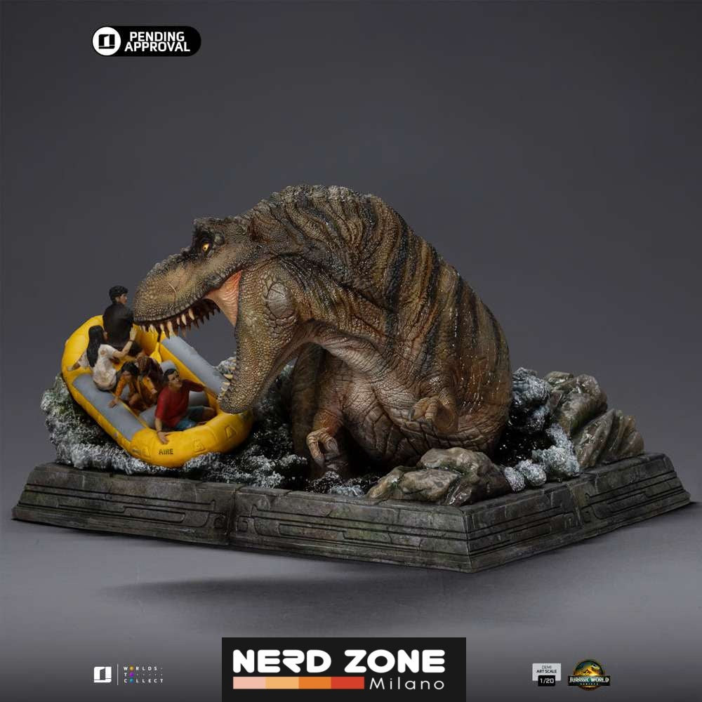 IRON STUDIOS - Jurassic World Rebirth T-Rex River Scene 1/20 Statue