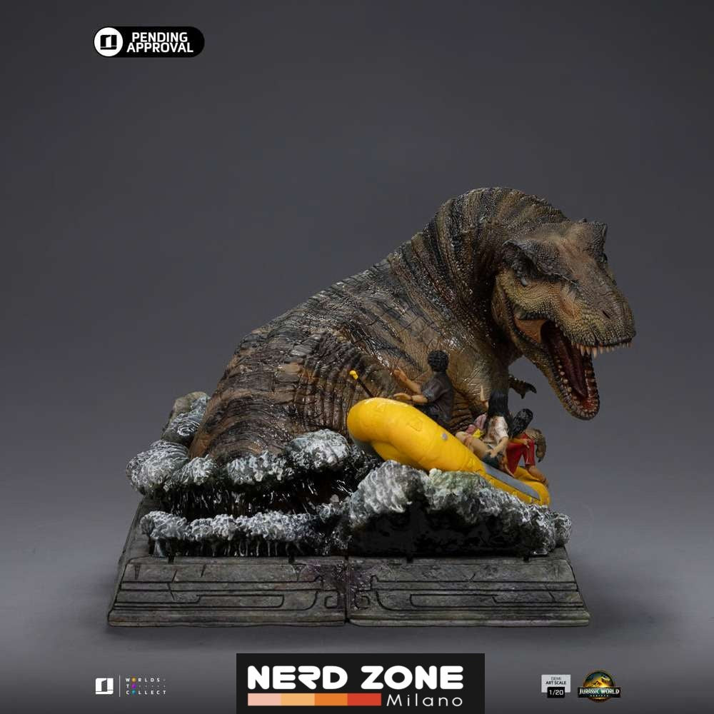 IRON STUDIOS - Jurassic World Rebirth T-Rex River Scene 1/20 Statue