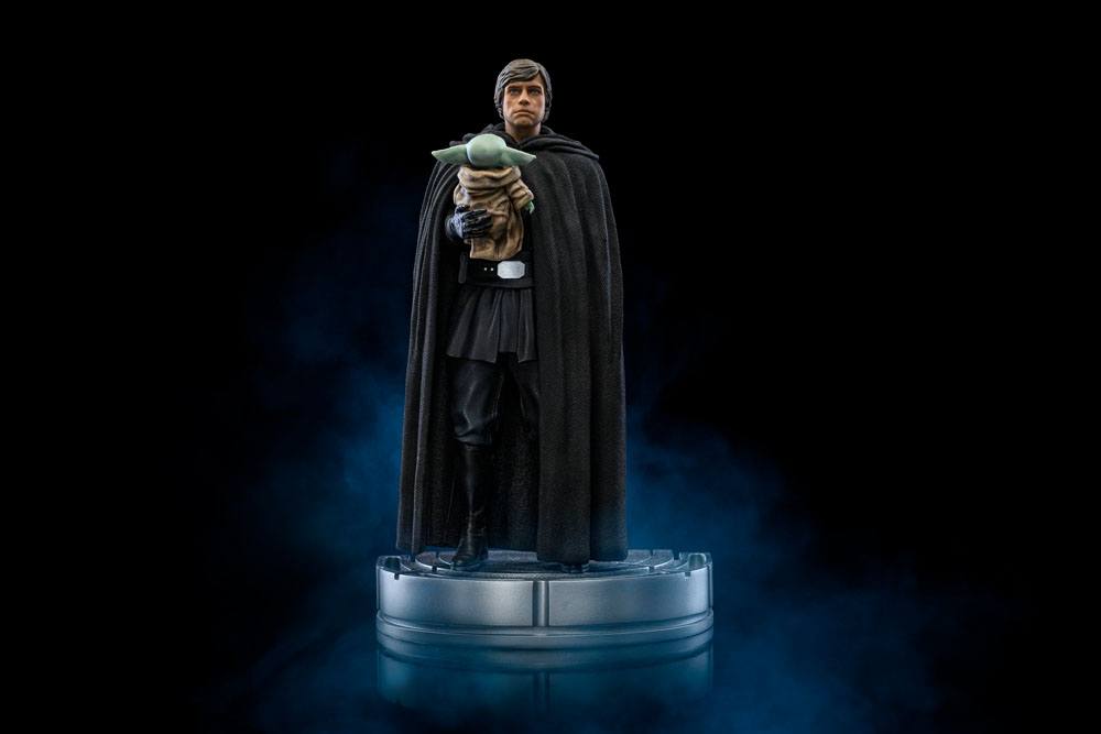 Iron Studios Luke Skywalker And Grogu ArtScale 1/10 Statue - 21cm Black Collectible Figure