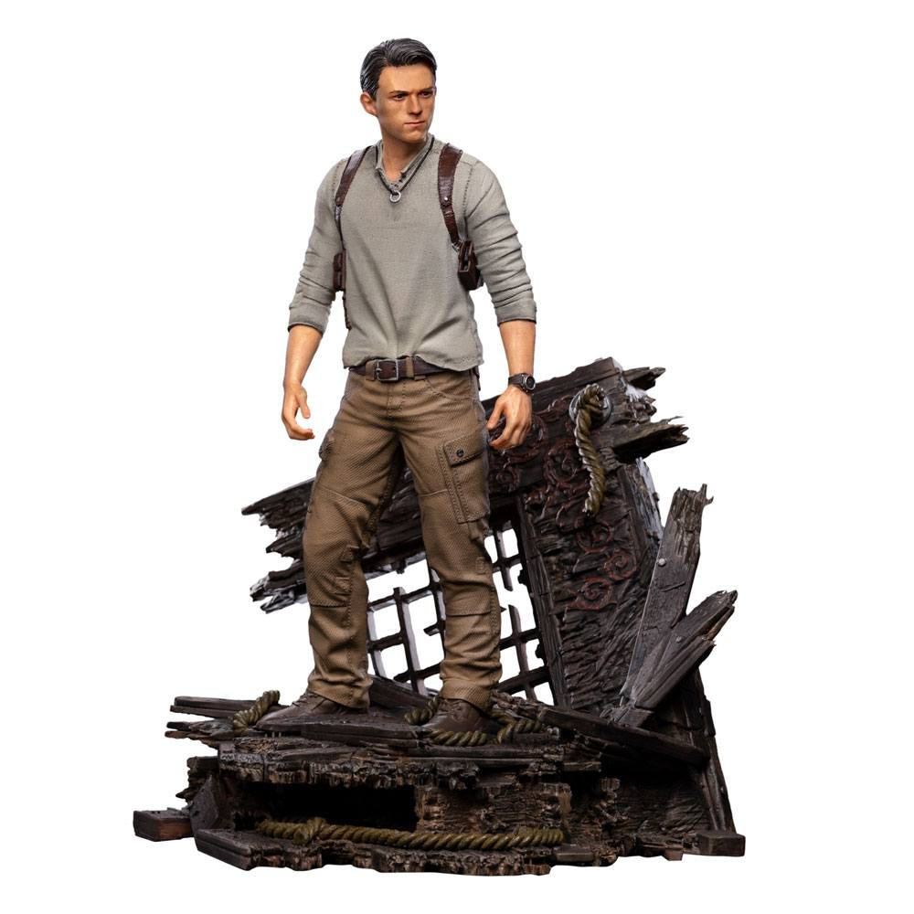 IRON STUDIOS - Uncharted Movie Deluxe Art Scale Statue 1/10 Nathan Drake 22 cm