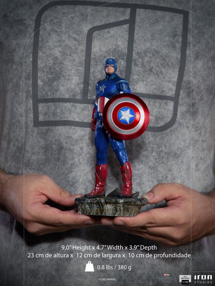 IRON STUDIOS - The Infinity Saga BDS Art Scale Statue 1/10 Captain America Battle of NY 23 cm