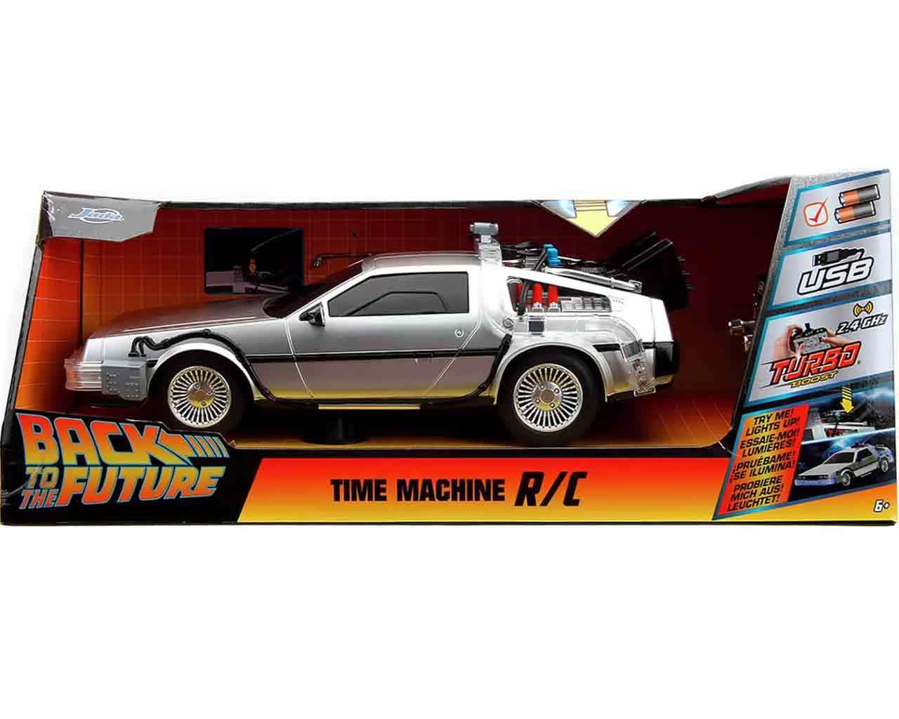JADA TOYS - Back To The Future Part 1: 1982 De Lorean Dmc Time Machine - 1:18 Scale Remote Control