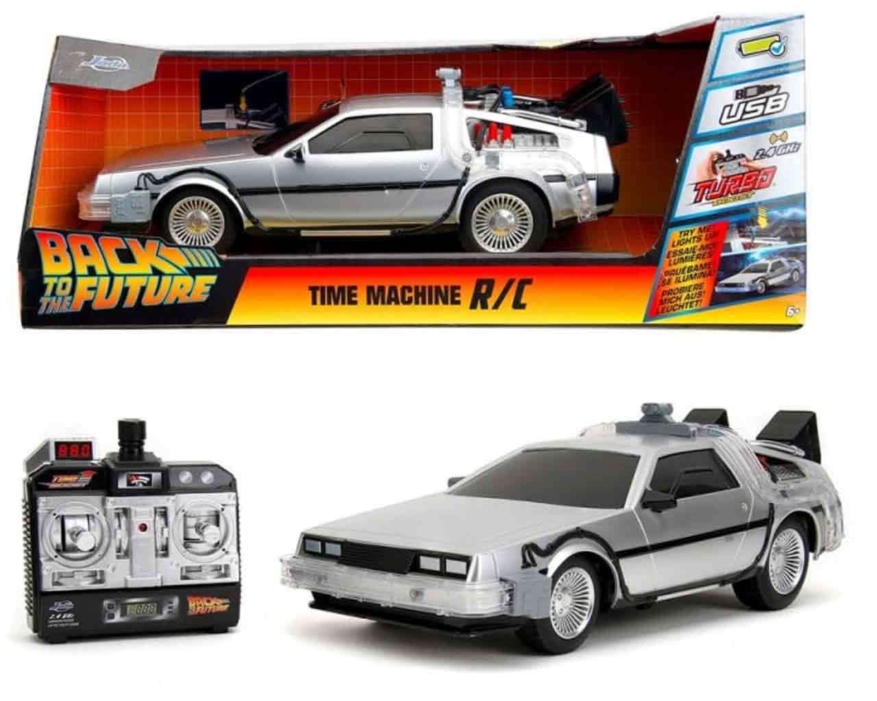 JADA TOYS - Back To The Future Part 1: 1982 De Lorean Dmc Time Machine - 1:18 Scale Remote Control