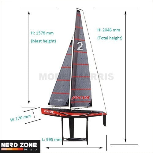 JOYSWAY 8812 Focus V2 Sailboat 2.4Ghz RTR
