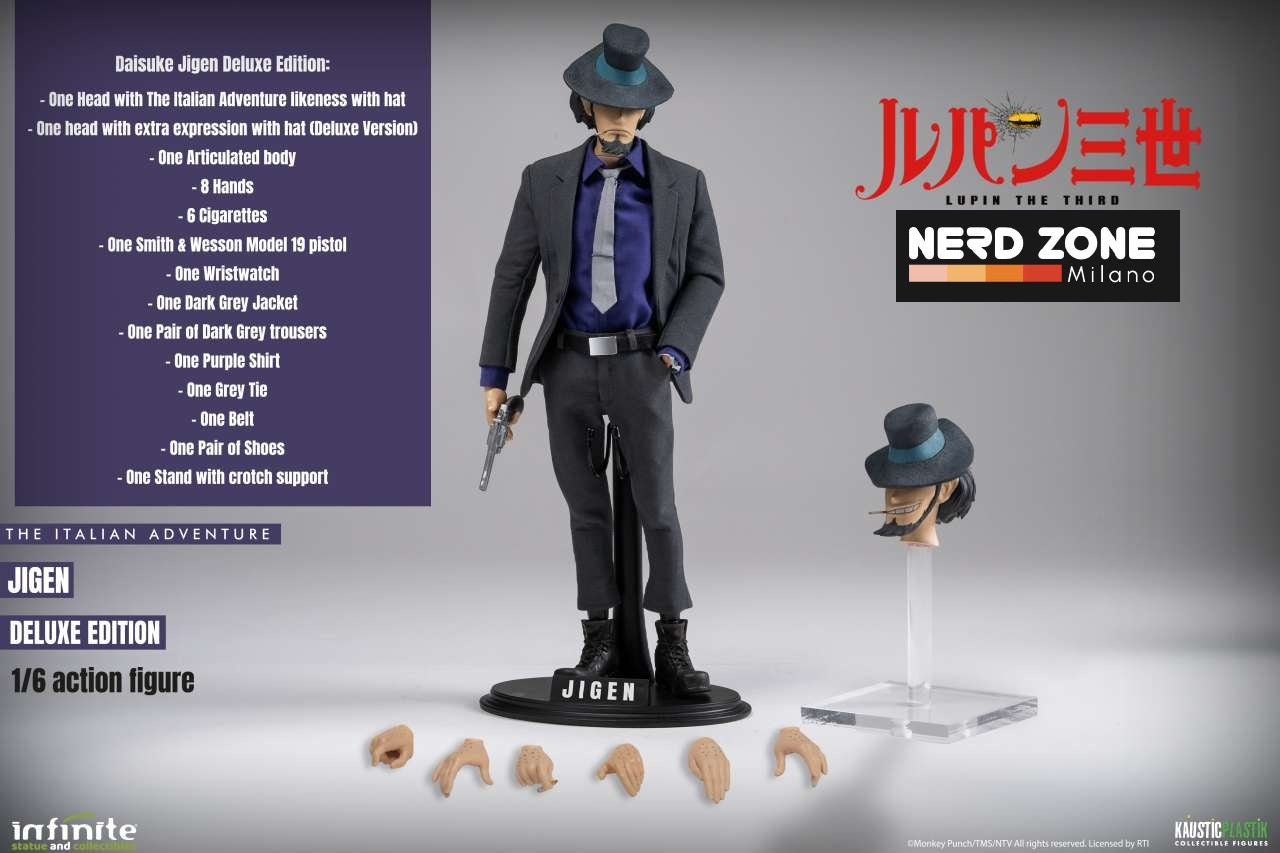 INFINITE STATUE - Lupin The 3rd The Italian Adventure Daisuke Jigen 1/6 Action Figure DELUXE Edition