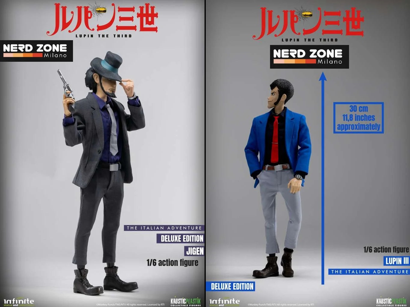 INFINITE STATUE - Lupin The 3rd The Italian Adventure Lupin & Jigen 1/6 Action Figure Deluxe Edition SET