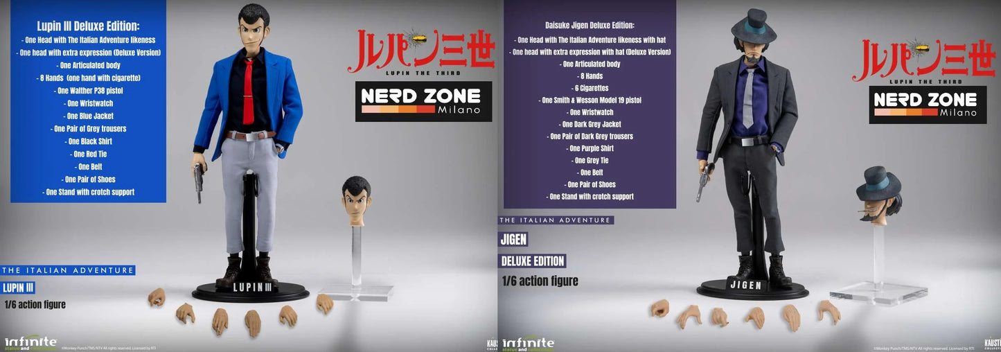 INFINITE STATUE - Lupin The 3rd The Italian Adventure Lupin & Jigen 1/6 Action Figure Deluxe Edition SET