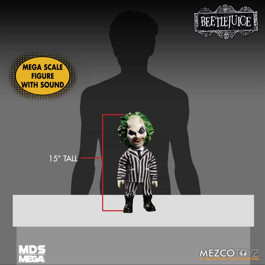 MEZCO - BEETLEJUICE - Mega Scale Talking Figure