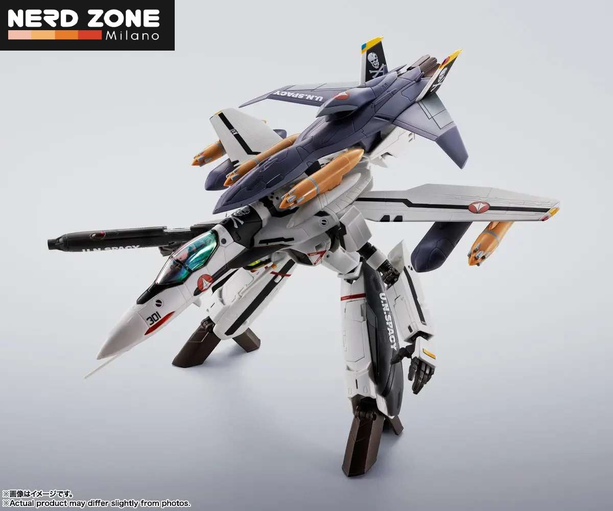BANDAI – Macross Vf-0s Phoenix Roy Focker Use Qf-2200d-B Ghost Hi-Metal R