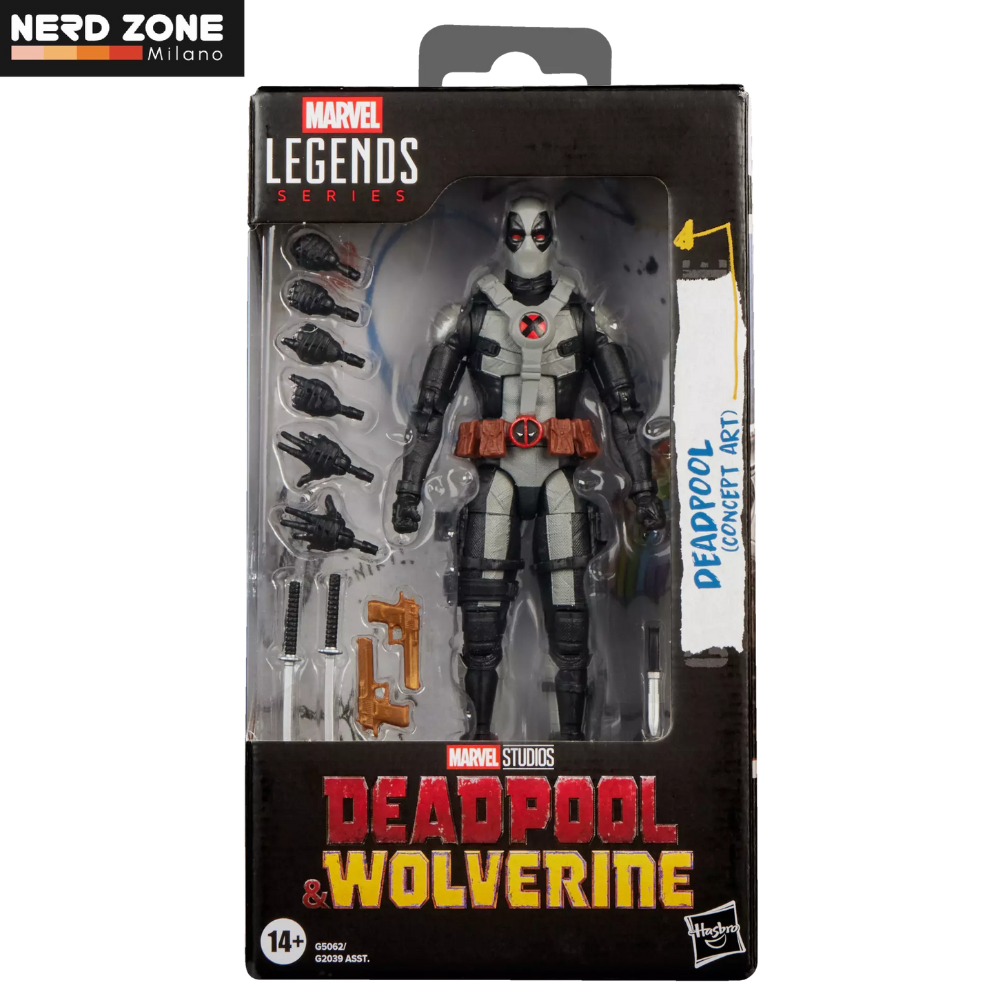 PRE ORDINE - HASBRO - Marvel Legends Deadpool And Wolverine Deadpool Black And White Action Figure