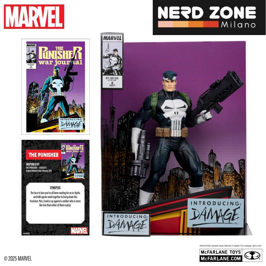 McFARLANE TOYS 2025 - Marvel collection w4 1:6 the punisher (punisher war journal#8) figure