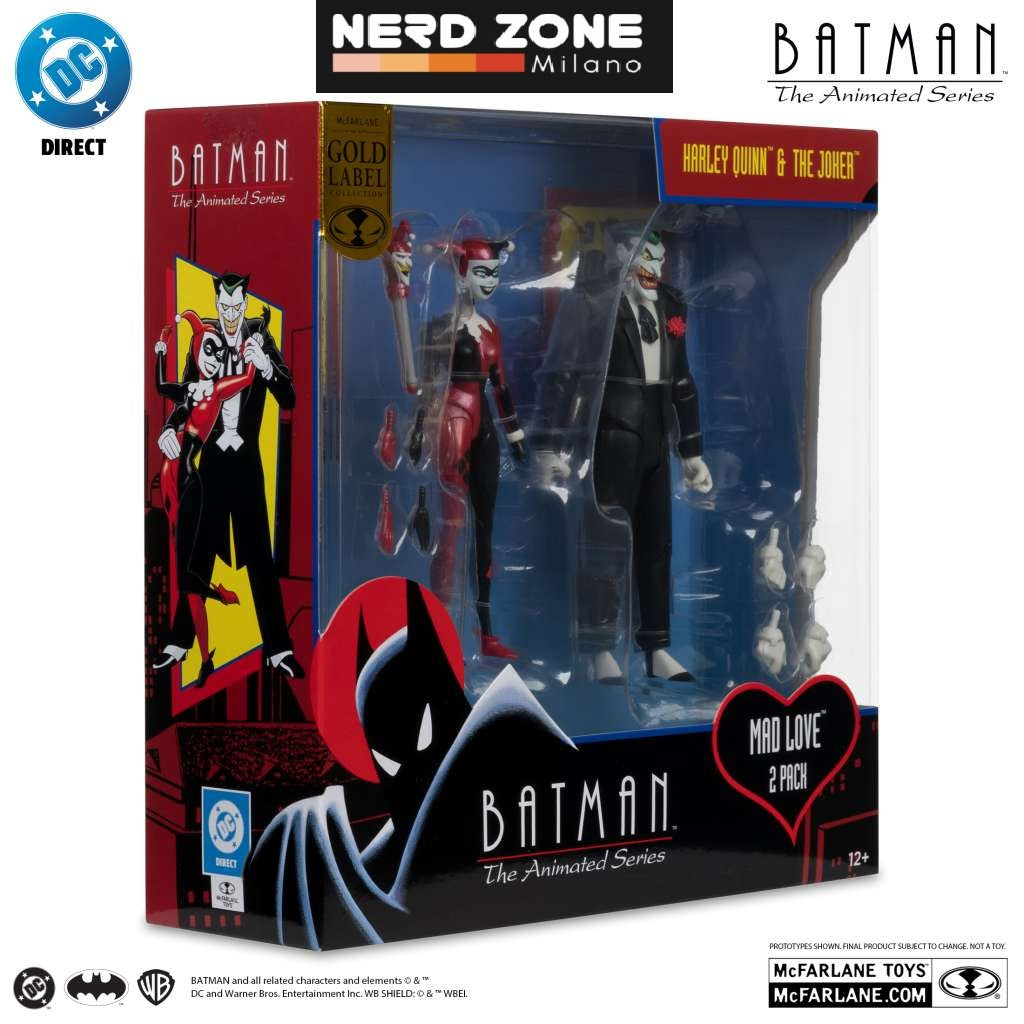 McFARLANE TOYS 2025 - Dc Direct Batman Animated Comic Harley & Joker Mad Love Af 2-pk