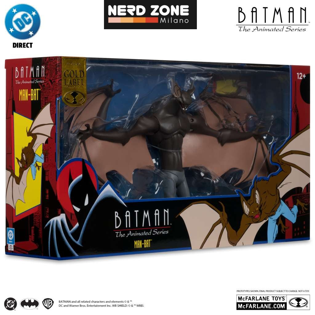 McFARLANE TOYS 2025 - Dc Direct Batman Animated Manbat Deluxe Gold Label Figure