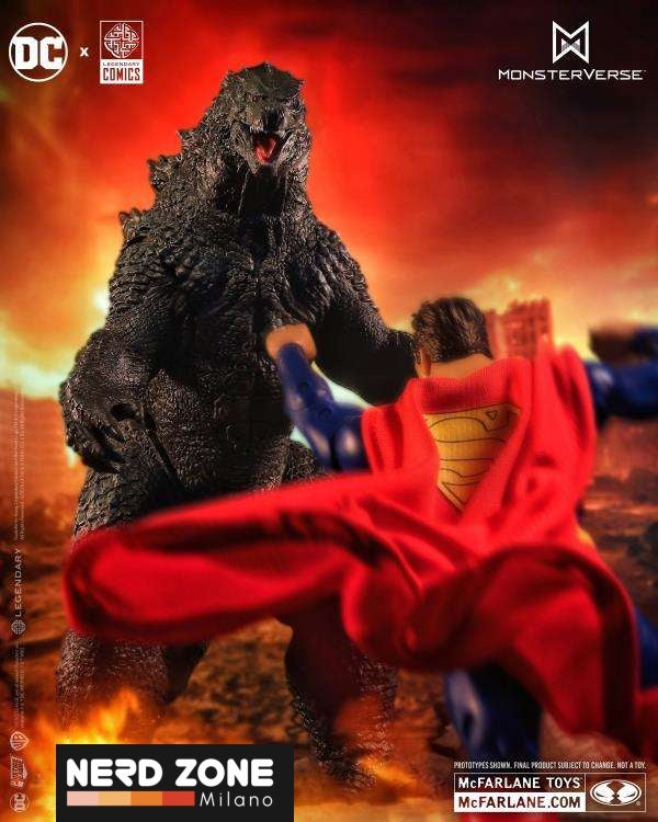 McFARLANE TOYS 2025 - Dc Justice League Monsterverse Superman Vs Godzilla 2pk