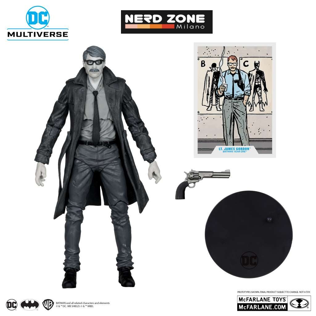 McFARLANE TOYS 2025 - Dc Multiverse Batman Year One Pt4 Gold Label Platinum Commissioner Gordon Action Figure